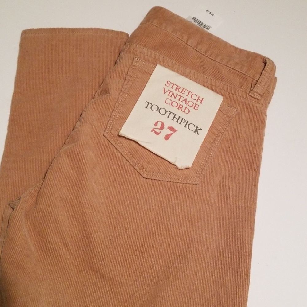 NWT J. Crew Stretch Vintage Cord Toothpick sz 27 - Picture 5 of 7